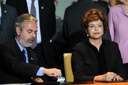 Dilma Russef em visita oficial ao governo alemão.