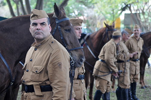 Comemorações da revolução de 1932 em São Paulo.