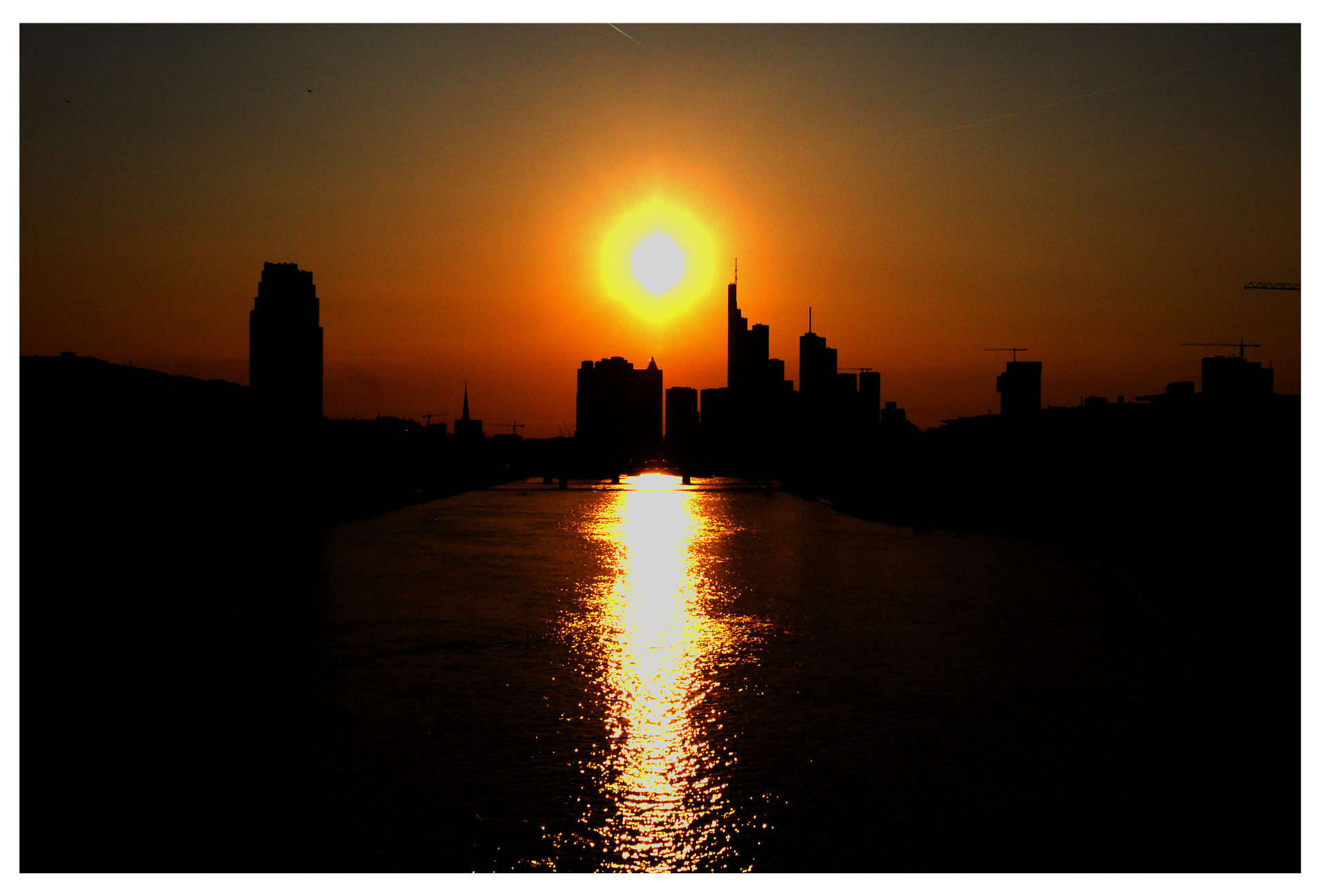 Pôr do sol Frankfurt