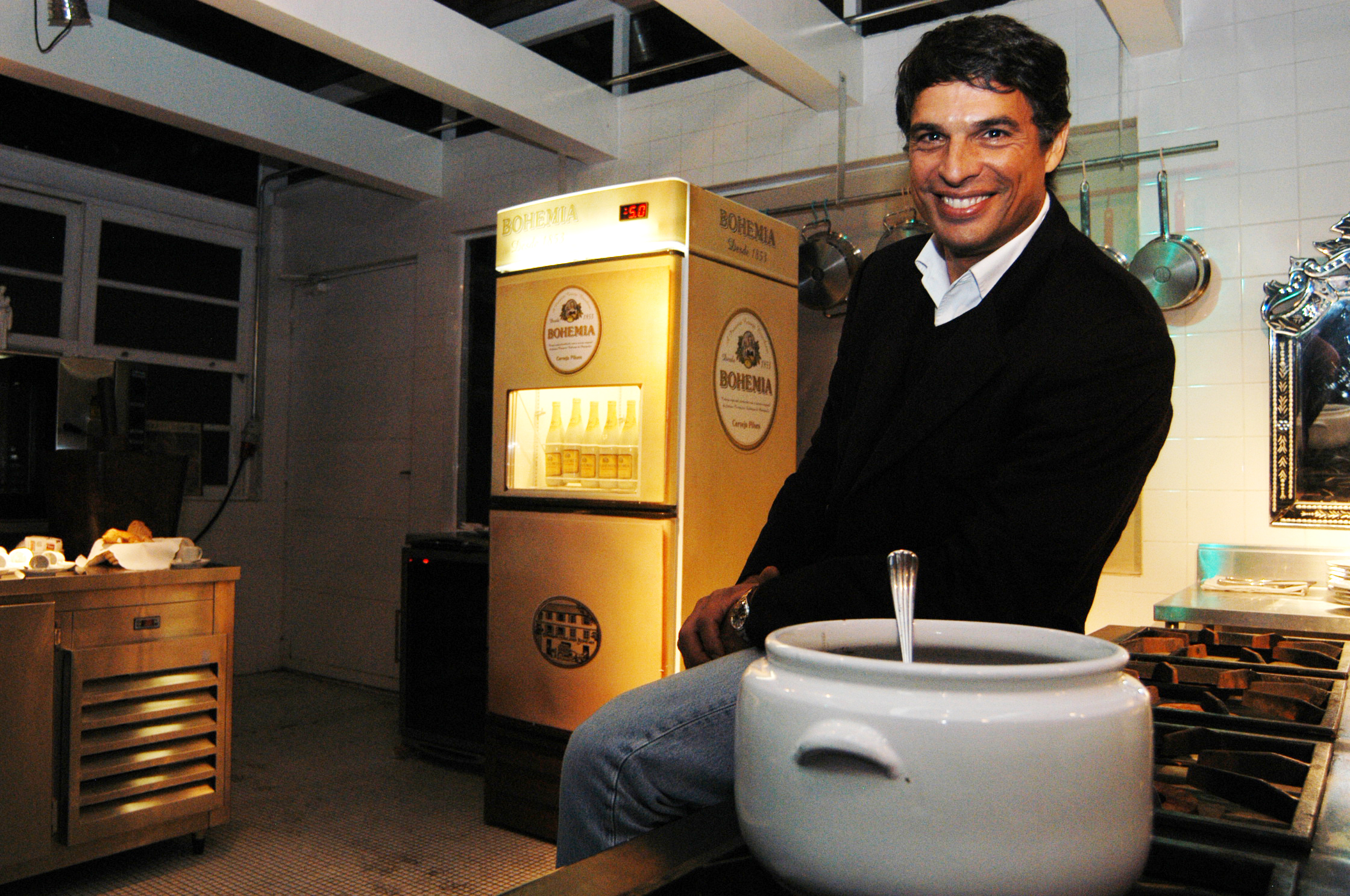 Retrato do chefe de cozinha francês, Olivier Anquier